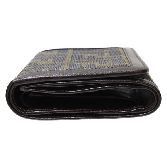 Fendi Zucca Tri-fold Folding Compact Wallet Brown - Picture 4 of 15